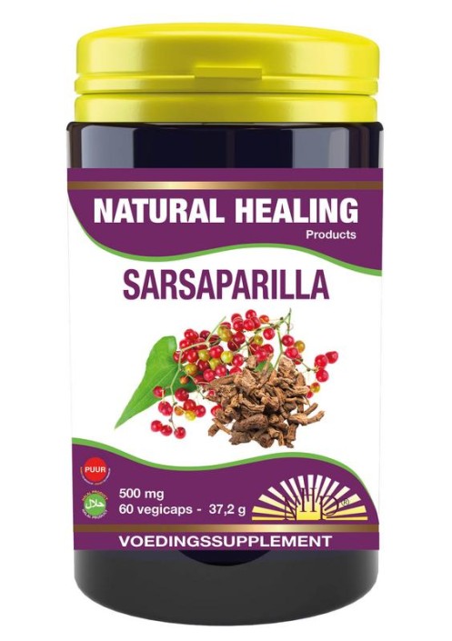 NHP Sarsaparilla 500mg puur (60 Vegetarische capsules)