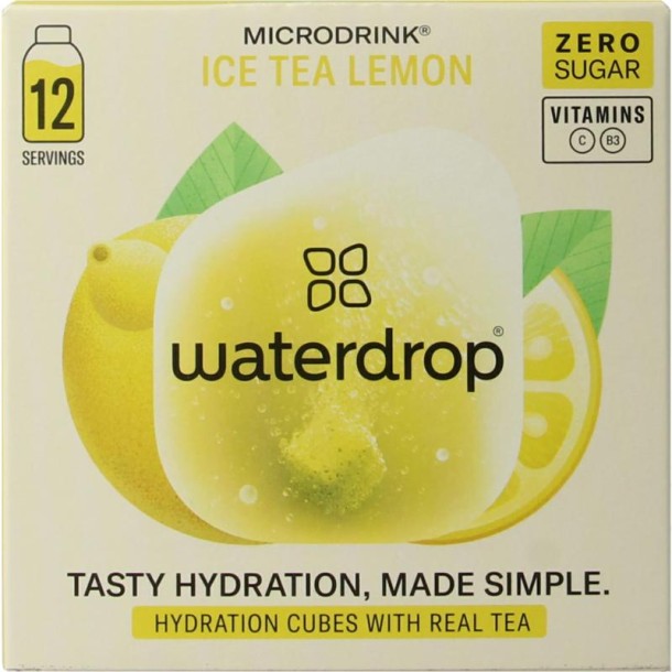 Waterdrop Microdrink ice tea lemon bruistabletten (12 Stuks)