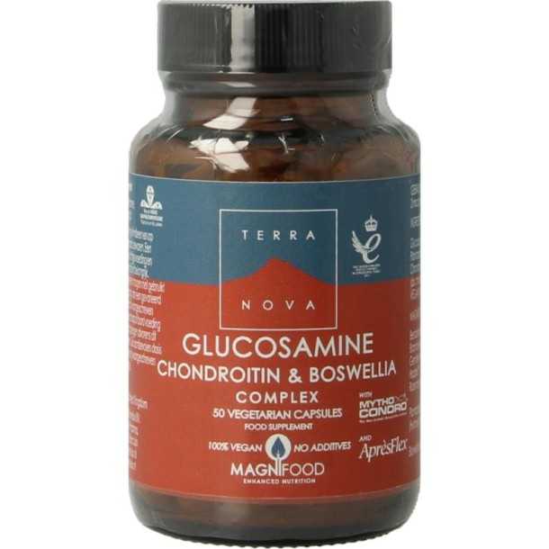 Terranova Glucosamine chondroitin & boswellia complex (50 Vegetarische capsules)