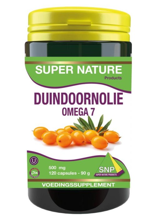 SNP Duindoorn olie omega 7 500mg halal kosher (120 Capsules)