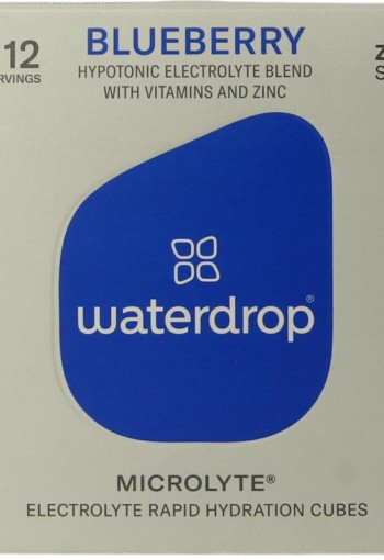 Waterdrop Microlyte blueberry bruistabletten (12 Stuks)