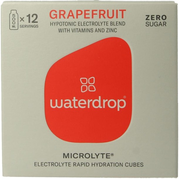 Waterdrop Microlyte grapefruit bruistabletten (12 Stuks)