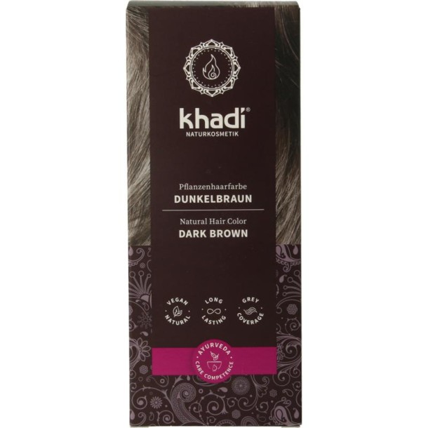 Khadi Haarkleur dark brown (100 Gram)