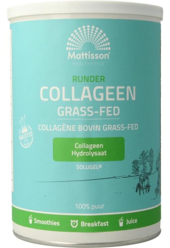 Mattisson Solugel runder collageen grass-fed/gras gevoerd (300 Gram)