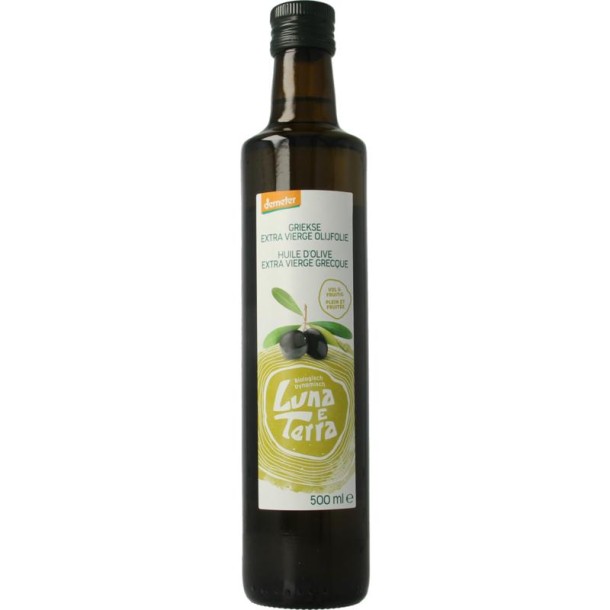 Luna E Terra Olijfolie griek extra vierge demeter bio (500 Milliliter)