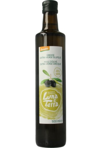 Luna E Terra Olijfolie griek extra vierge demeter bio (500 Milliliter)