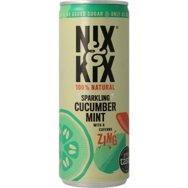 Nix & Kix Cucumber mint blikje (250 Milliliter)