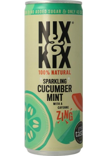 Nix & Kix Cucumber mint blikje (250 Milliliter)