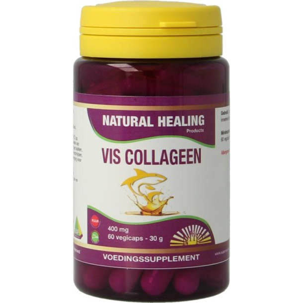 NHP Vis collageen 400mg puur (60 Vegetarische capsules)