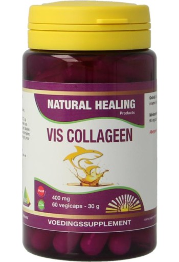 NHP Vis collageen 400mg puur (60 Vegetarische capsules)