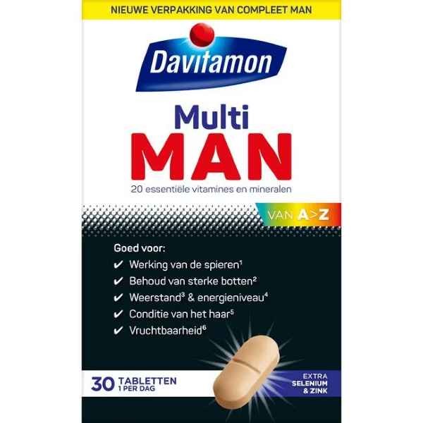 Davitamon Compleet Man Tabletten 30 stuks