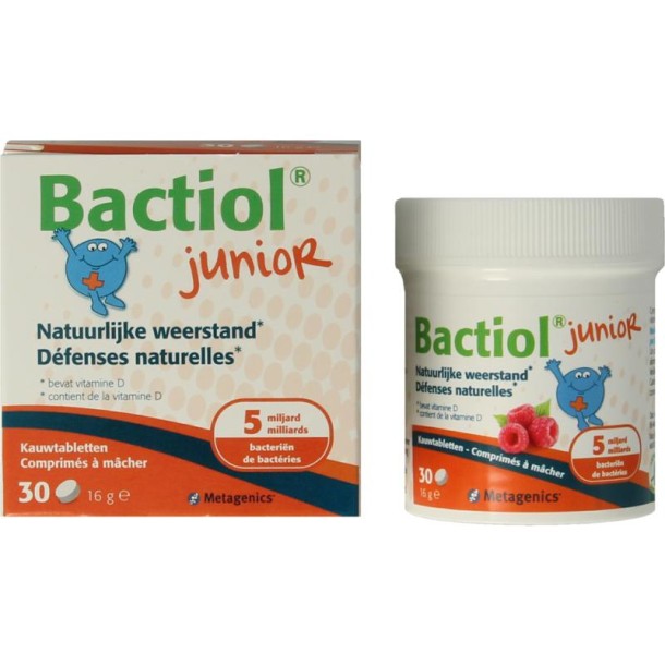 Metagenics Bactiol junior chew (30 Kauwtabletten)