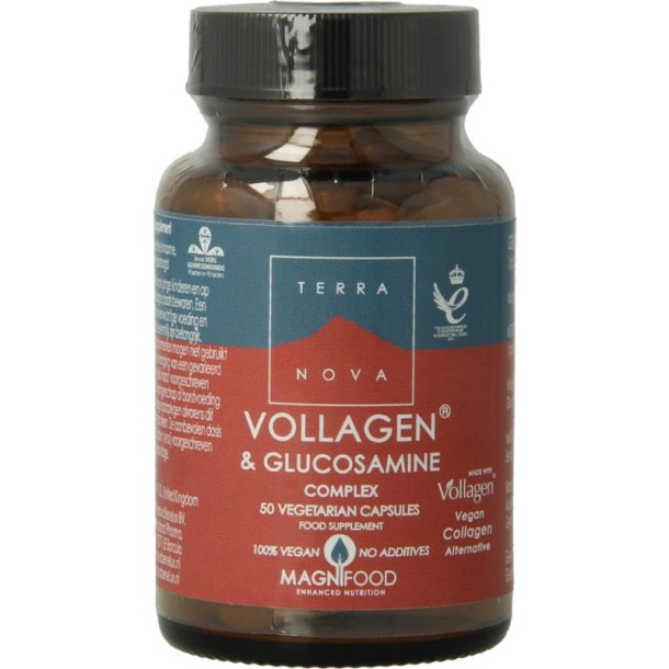 Terranova Vollagen & glucosamine complex (50 Vegetarische capsules)