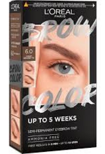 L'Oréal Paris Brow Color wenkbrauwverf 6.0 Light Brunette 30ML