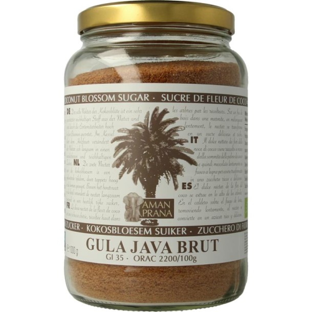 Amanprana Gula java brut bio (1 Kilogram)