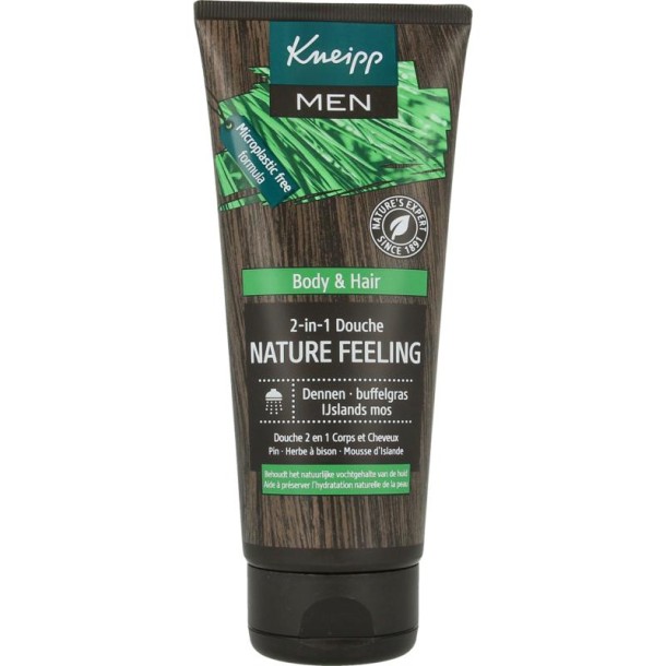 Kneipp Men body & hair 2-in-1 douche nature feeling 200 Milliliter