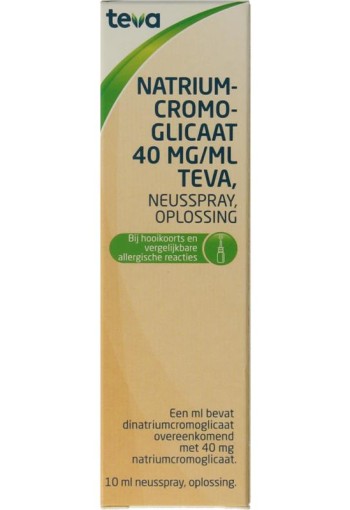 Teva Cromoglicaat spray 40mg (10 Milliliter)