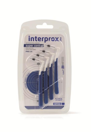 Interprox Plus ragers super conical donker blauw (4 Stuks)