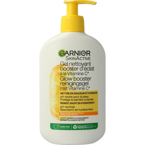 Garnier Skinactive vitc glow reinigingsgel (250 Milliliter)