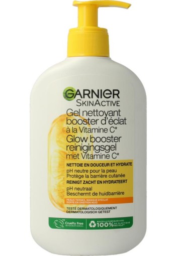 Garnier Skinactive vitc glow reinigingsgel (250 Milliliter)