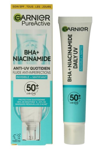 Garnier PureActive BHA+ niacinamide UV fluid SPF50+ (40 Milliliter)