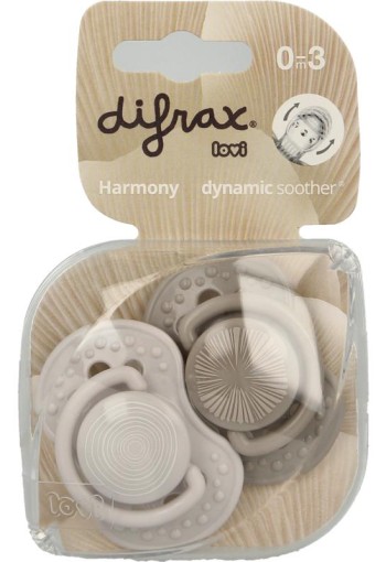 Difrax Lovi fopspeen harmony 0-3 maanden assorti (1 Stuks)