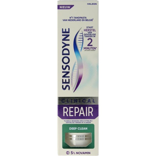 Sensodyne Tandpasta clinical repair deep clean (75 Milliliter)