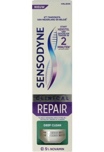 Sensodyne Tandpasta clinical repair deep clean (75 Milliliter)