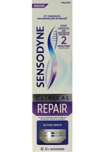 Sensodyne Tandpasta clinical repair active white (75 Milliliter)