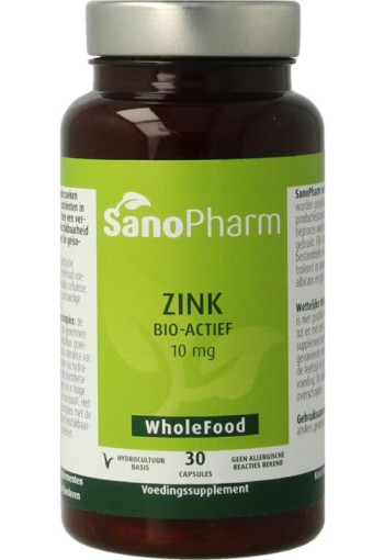 Sanopharm Zink wholefood (30 Capsules)