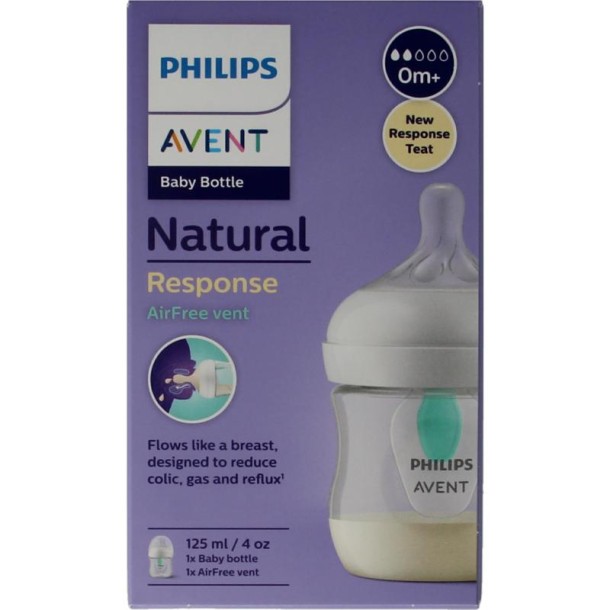 Avent Natural airfree voedingsfles (125 Milliliter)