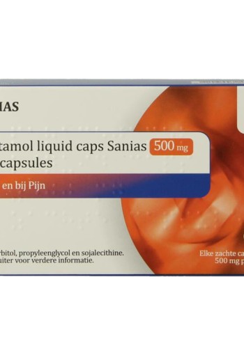 Sanias Paracetamol 500mg liquid (20 Capsules)