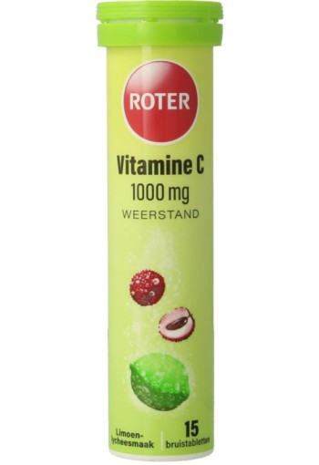 Roter Bruistablet vitamine C lime lycee (15 Bruistabletten)