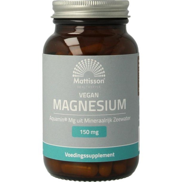 Mattisson Magnesium uit mineraalrijk zeewater Aquamin mg (90 Vegetarische capsules)