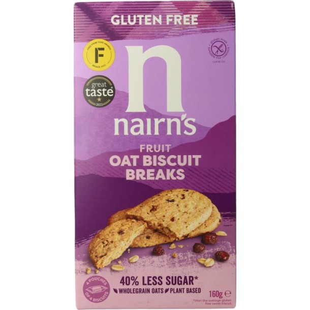 Nairns Biscuit breaks oats & fruit (160 Gram)