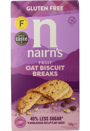 Nairns Biscuit breaks oats & fruit (160 Gram)