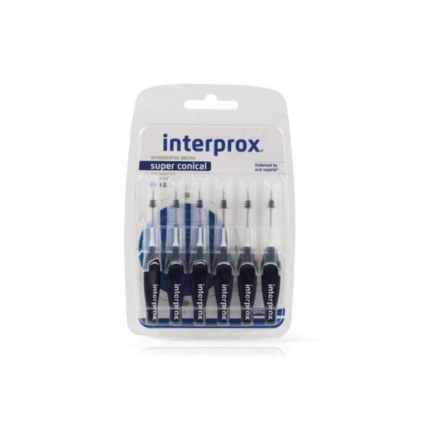 Interprox Super ragers conical donker blauw (6 Stuks)