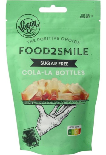 Food2Smile Cola-la bottles suikervrij lactosevrij (90 Gram)