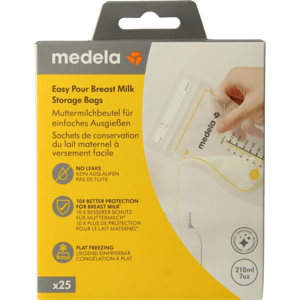 Medela Moedermelk bewaarzakjes 210ml (25 Stuks)