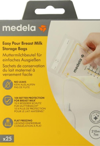 Medela Moedermelk bewaarzakjes 210ml (25 Stuks)