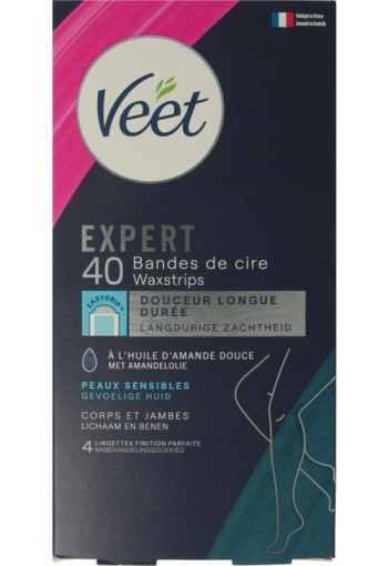 Veet Expert koude waxstrips been sensitive (40 Stuks)