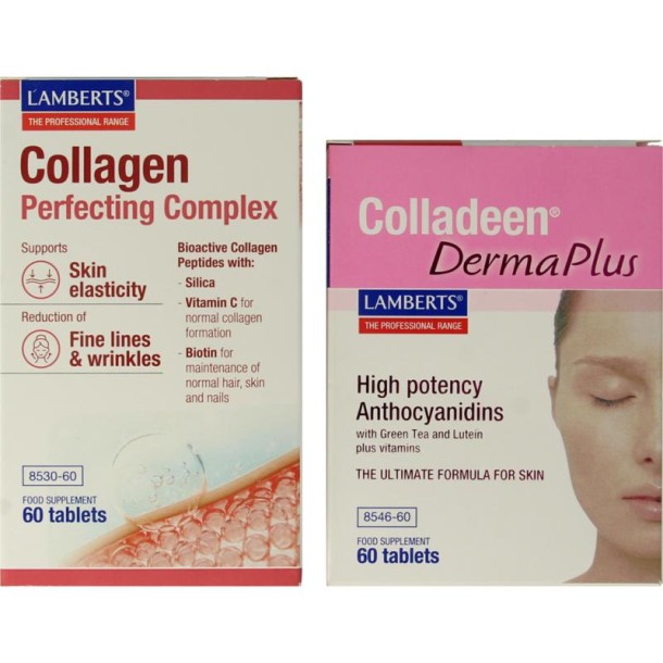 Lamberts Collageen perfectie complex & Colladeen derma plus (1 Set)