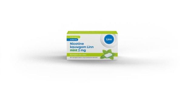 Linn Nicotine kauwgom 2mg mint (96 Stuks)