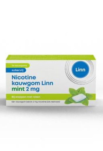 Linn Nicotine kauwgom 2mg mint (96 Stuks)