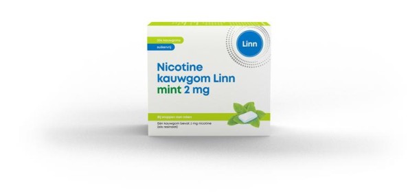 Linn Nicotine kauwgom 2mg mint (204 Stuks)