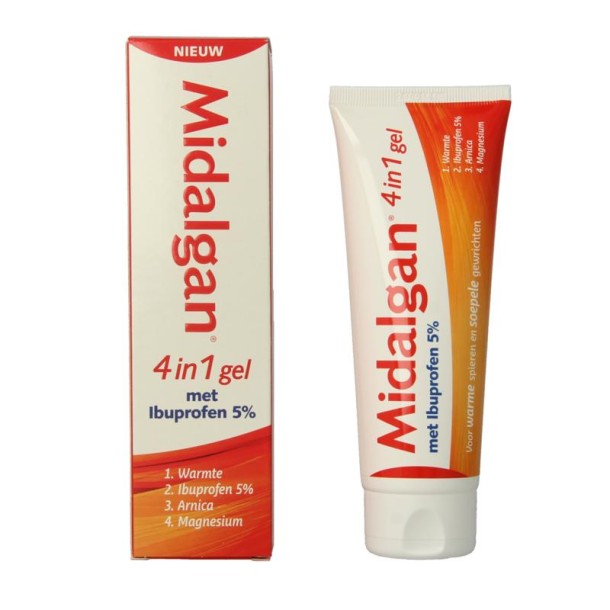 Midalgan 4 in 1 gel + 5% ibuprofen (100 Gram)