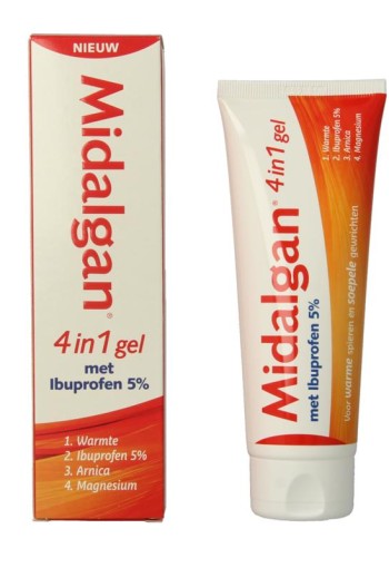 Midalgan 4 in 1 gel + 5% ibuprofen (100 Gram)