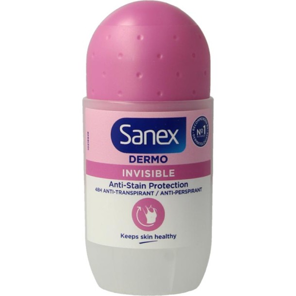 Sanex Deodorant roll-on invisible (50 Milliliter)