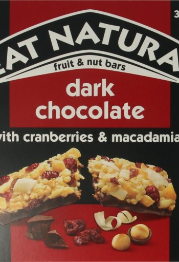 Eat Natural Pure chocolate cranberry macadamia 3 x 40 gram (120 Gram)