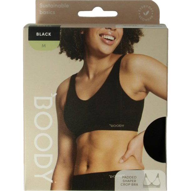 Boody Padded shaper crop bh zwart M (1 Stuks)